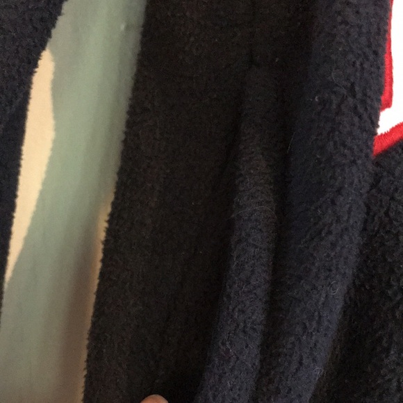 Polo Boys 4 T washed once fleece half zip up. 🇺🇸 navy with grey, red & white. - Picture 9 of 10